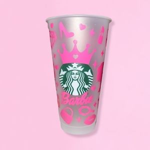 Barbie Themed Reusable Cold Cup 24oz Venti